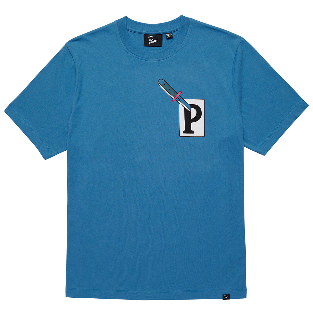 By Parra Fucking Fork T-Shirt - Slate Blue