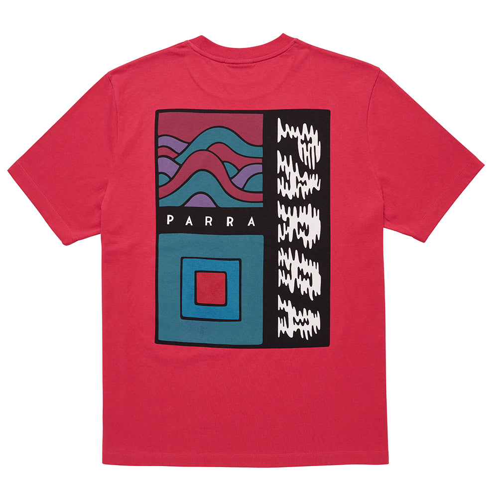 By Parra Wave Block Tremors T-Shirt - Purple Pink