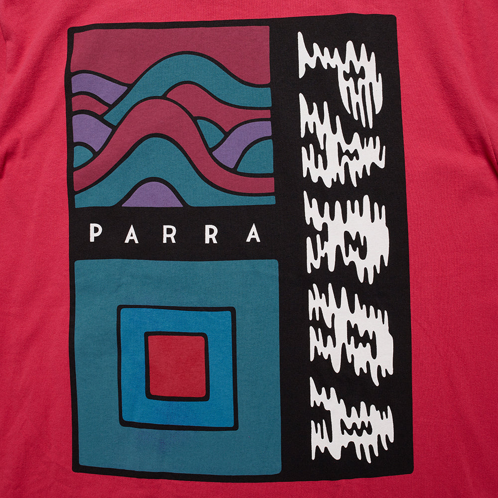 By Parra Wave Block Tremors T-Shirt - Purple Pink