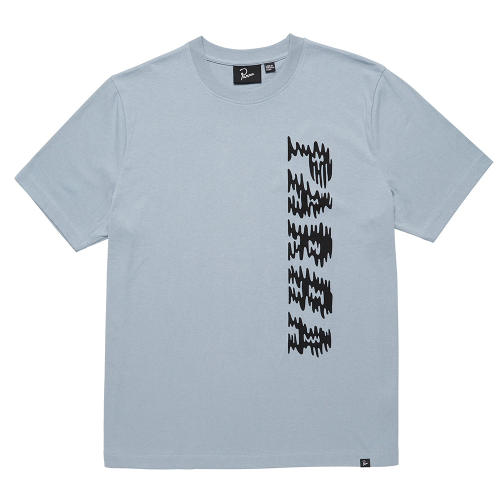 By Parra Wave Block Tremors T-Shirt - Dusty Blue