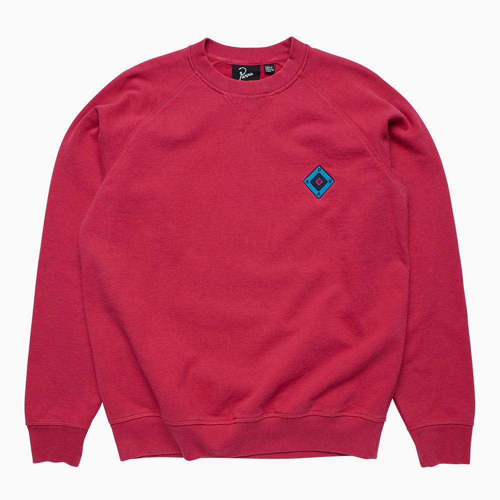 By Parra Diamond Block Logo Crew Sweatshirt - Purple Pink