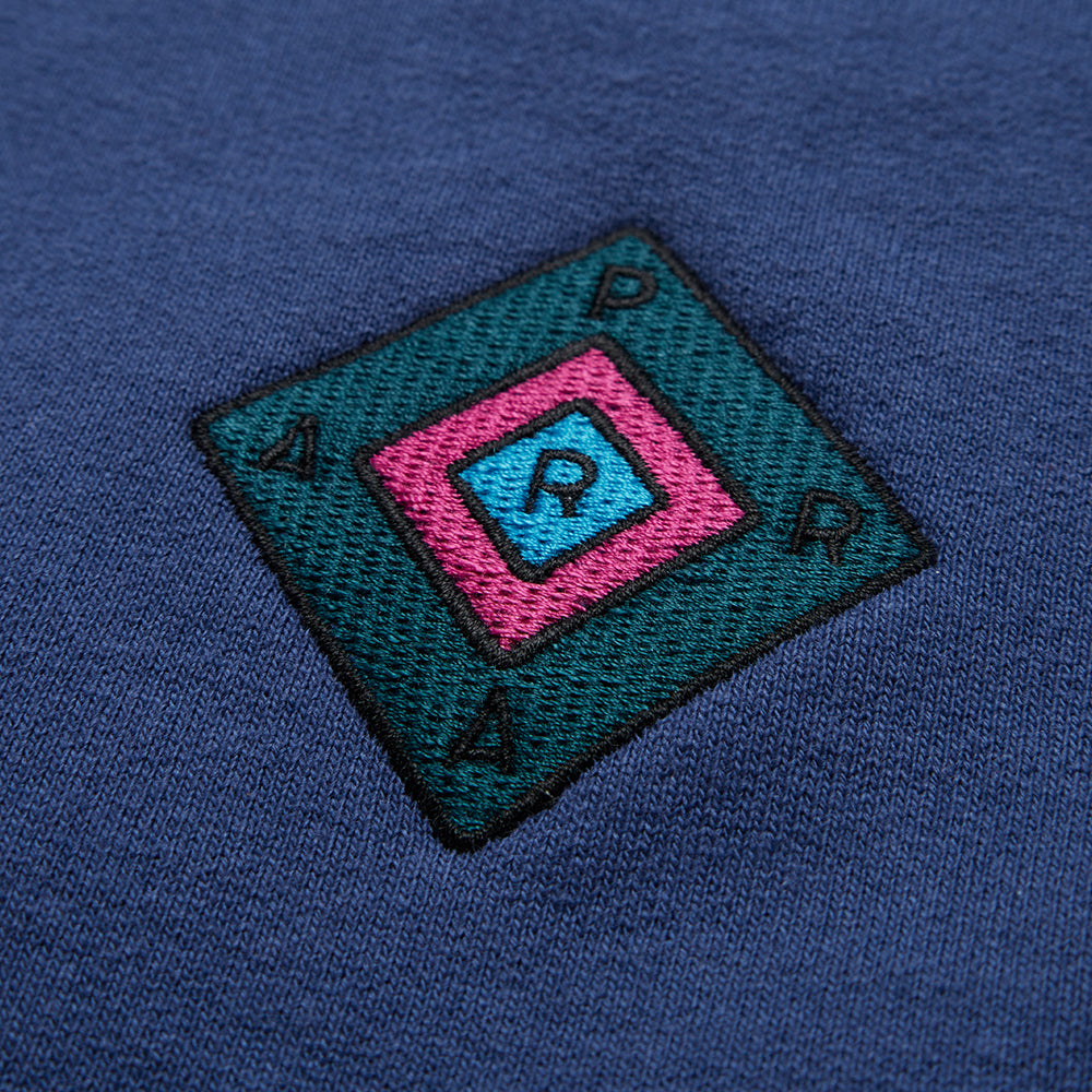 By Parra Diamond Block Logo Crew Sweatshirt - Dark Blue