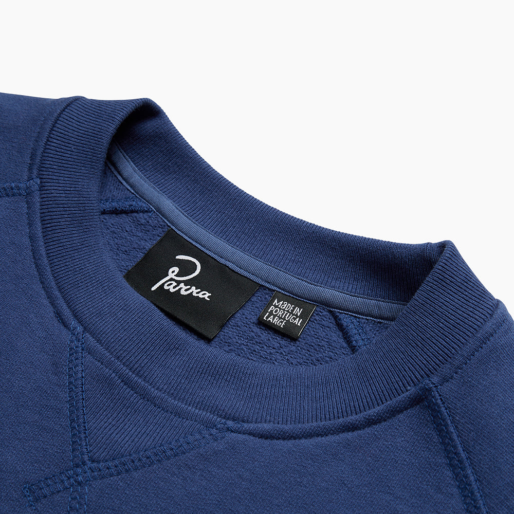 By Parra Diamond Block Logo Crew Sweatshirt - Dark Blue