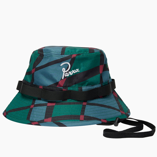 By Parra Squared Waves Pattern Safari Hat