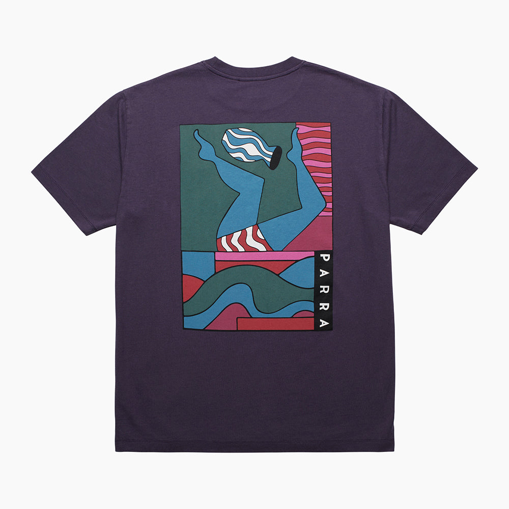 By Parra Kick The Vase T-Shirt - Aubergine
