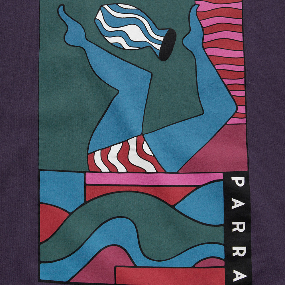 By Parra Kick The Vase T-Shirt - Aubergine