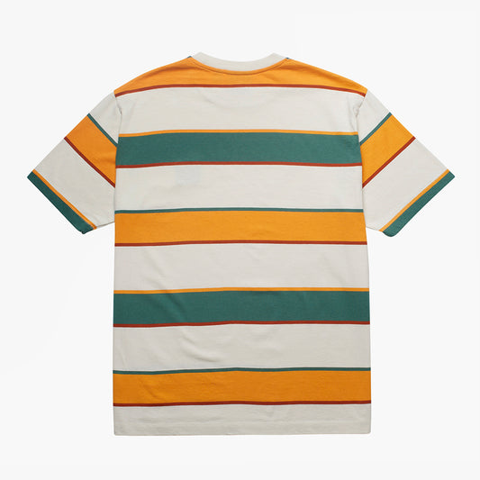 By Parra Fast Food Logo Striped T-Shirt - Burned Yellow