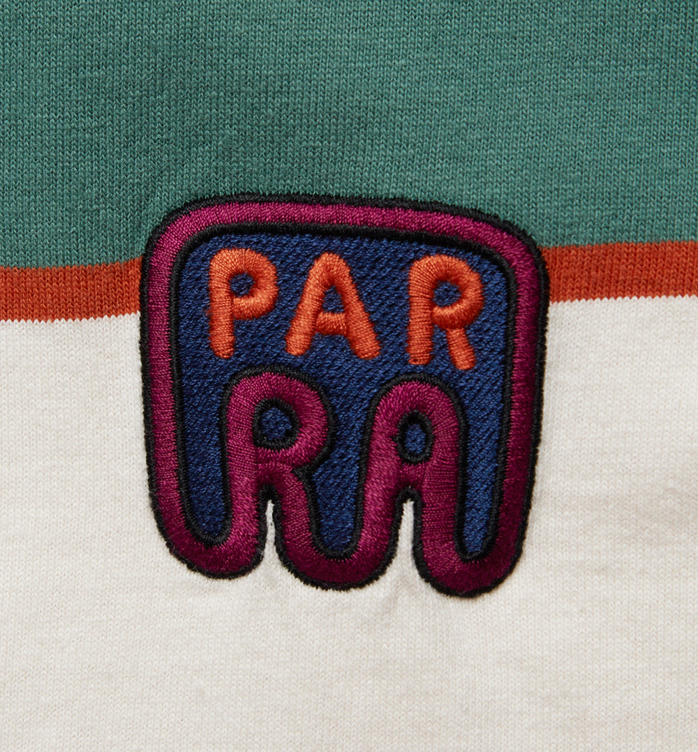 By Parra Fast Food Logo Striped T-Shirt