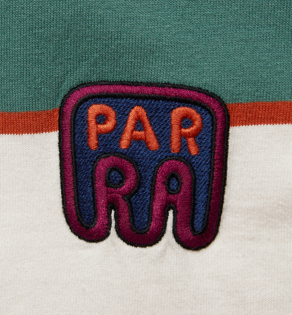 By Parra Fast Food Logo Striped T-Shirt - Burned Yellow