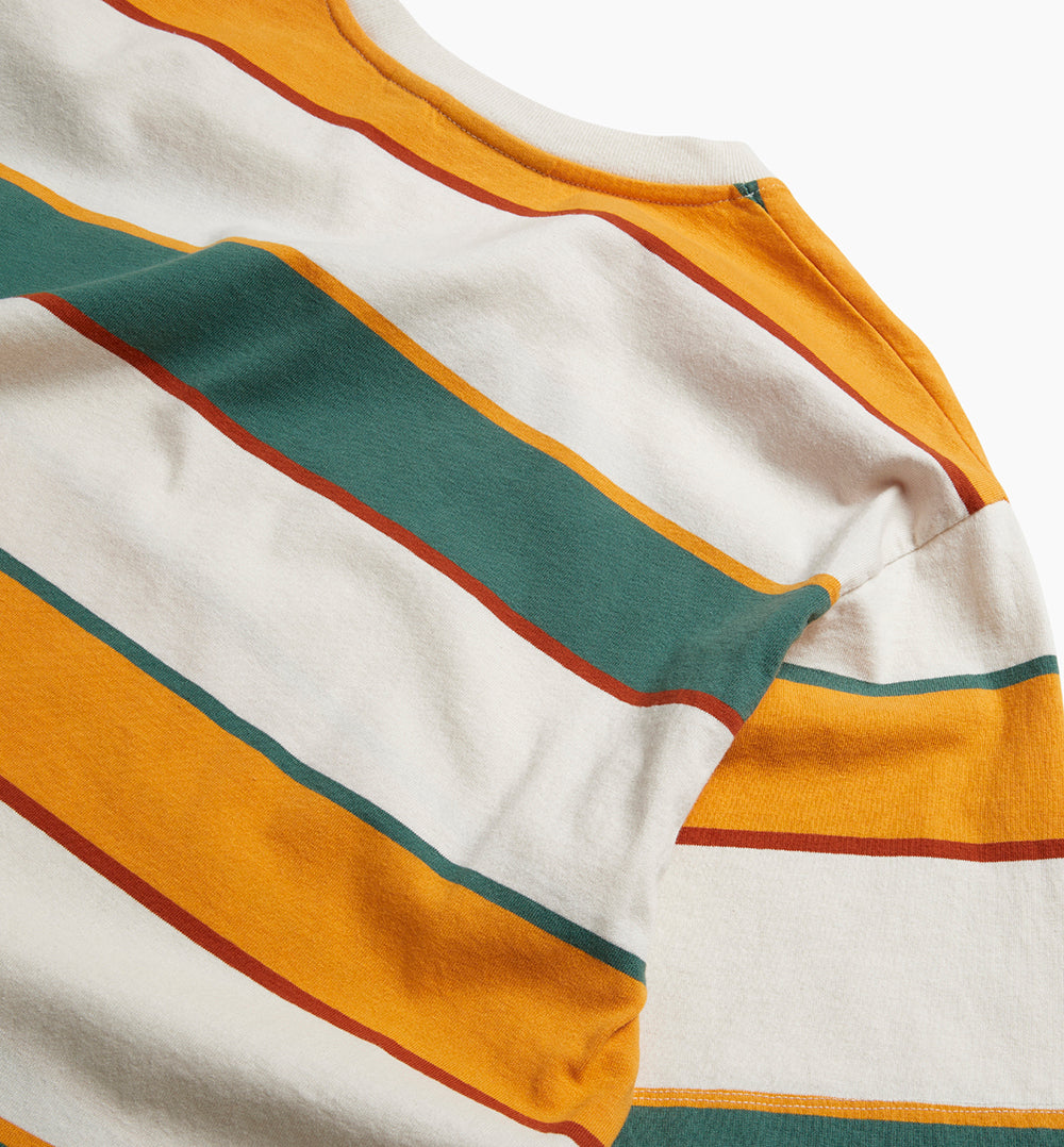 By Parra Fast Food Logo Striped T-Shirt - Burned Yellow