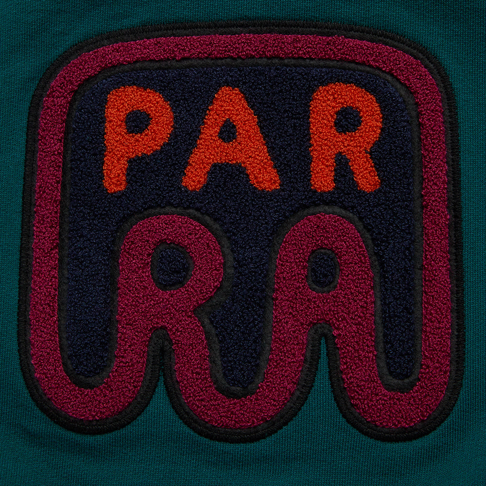 By Parra Fast Food Logo Crew Neck Sweatshirt - Deep Sea Green