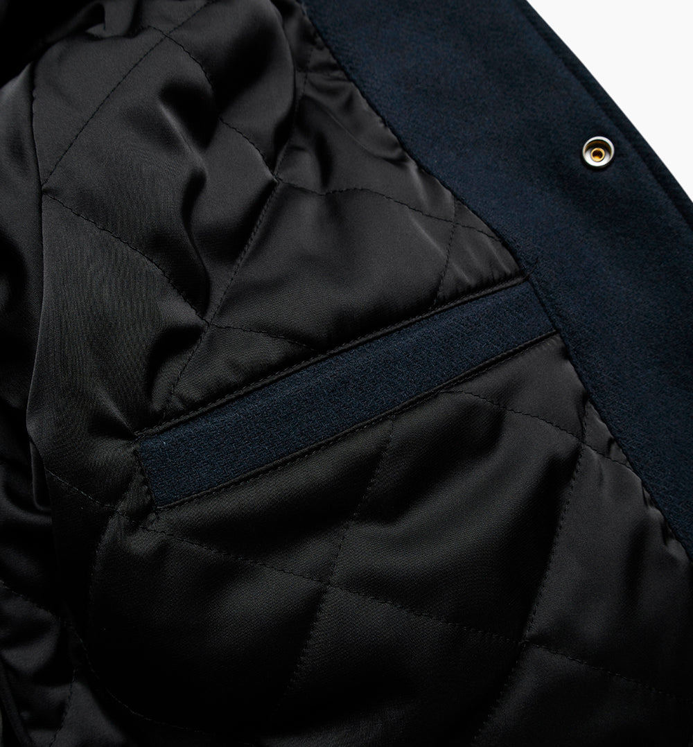 By Parra Run Sit & Bike Varisty Jacket - Navy Blue