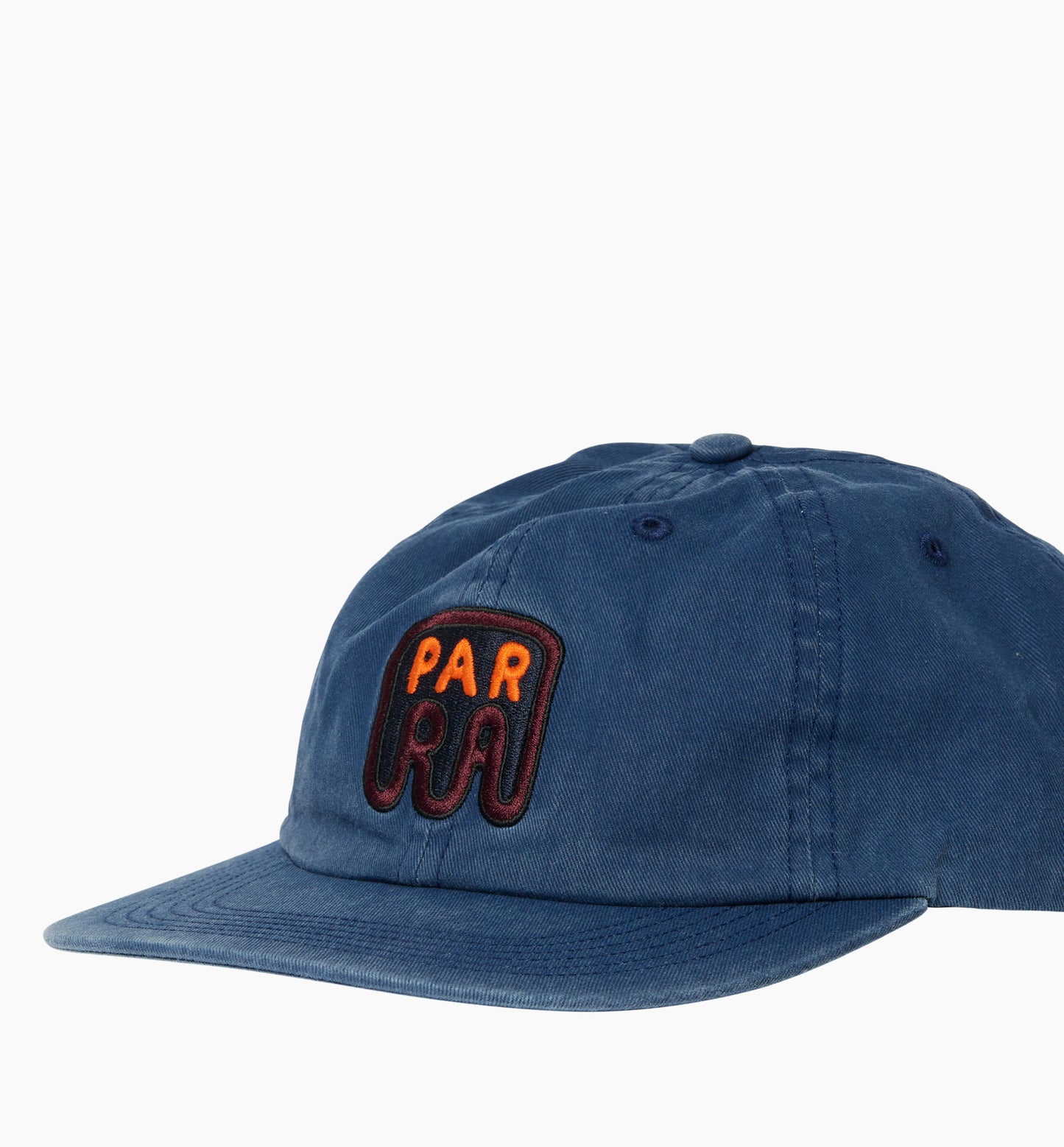 By Parra Fast Food Logo 6 Panel Cap - Navy Blue
