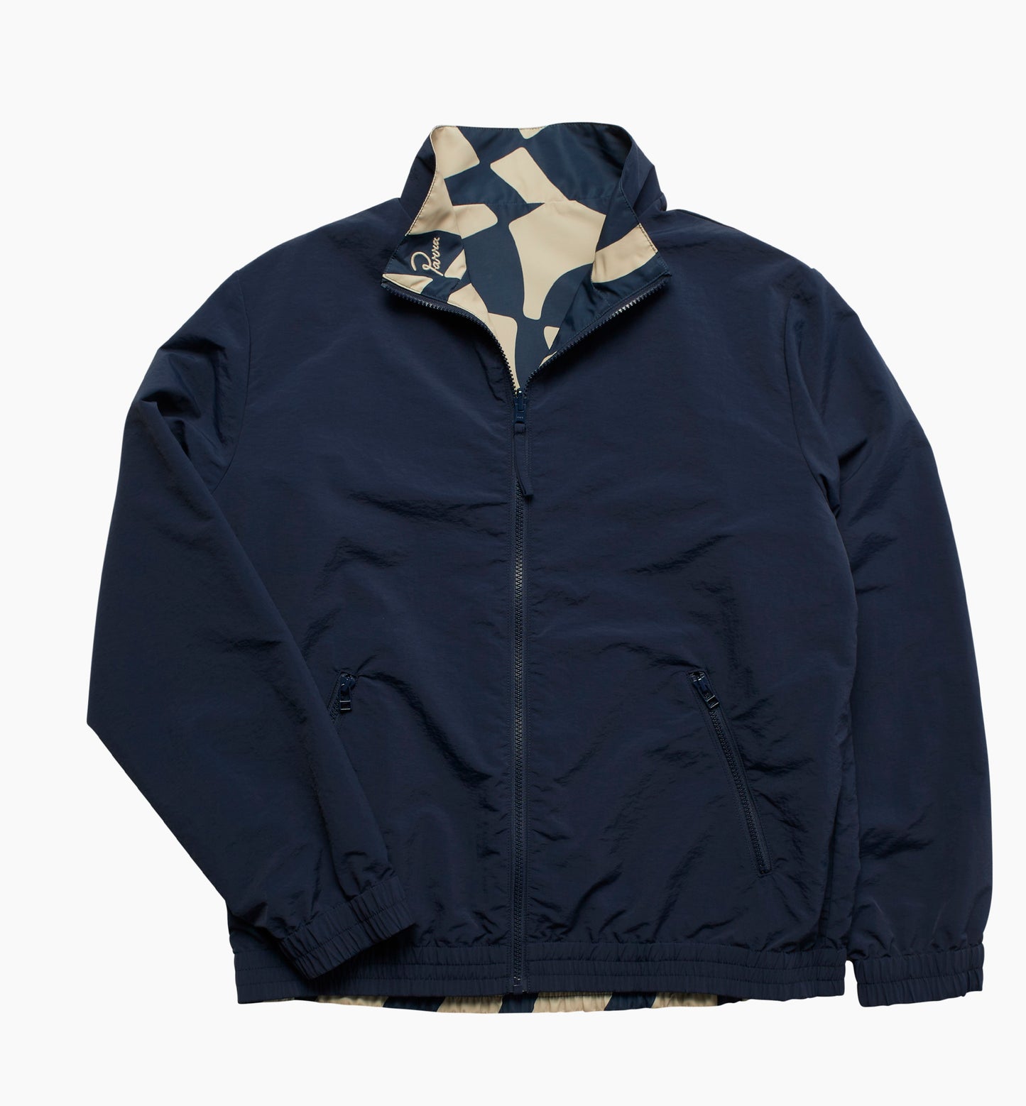 By Parra Zoom Winds Reversible Track Jacket - Navy Blue