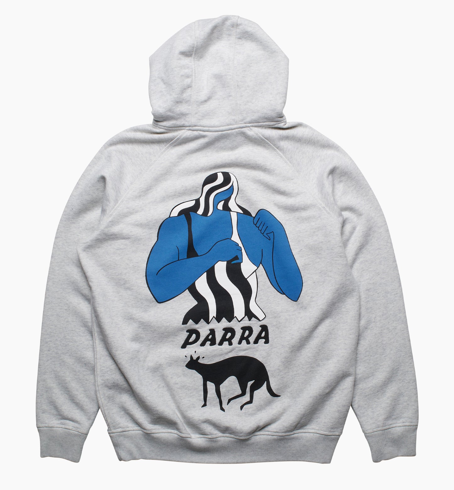 By Parra Cat Defense Hoodie - Heather Grey