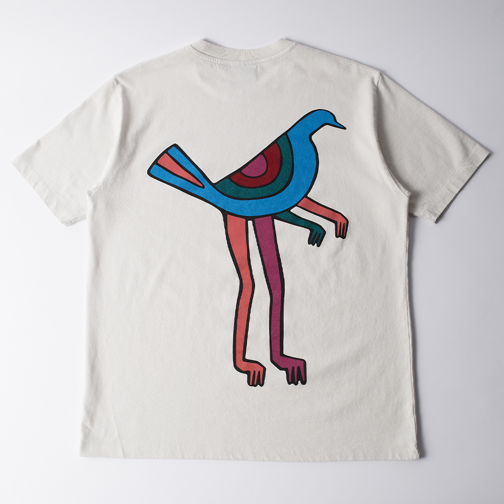 By Parra Pigeon Legs T-Shirt - Light Grey
