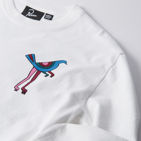 By Parra Wine & Books L/S T-Shirt - White