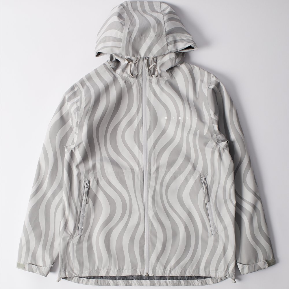 By Parra Rain Flow Rain Jacket - Light Grey