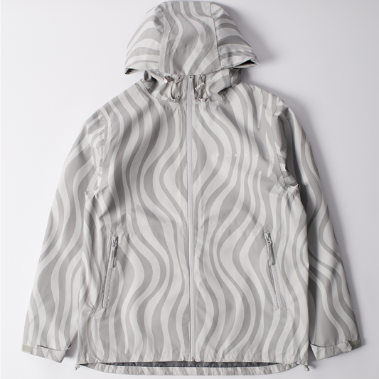 By Parra Rain Flow Rain Jacket - Light Grey