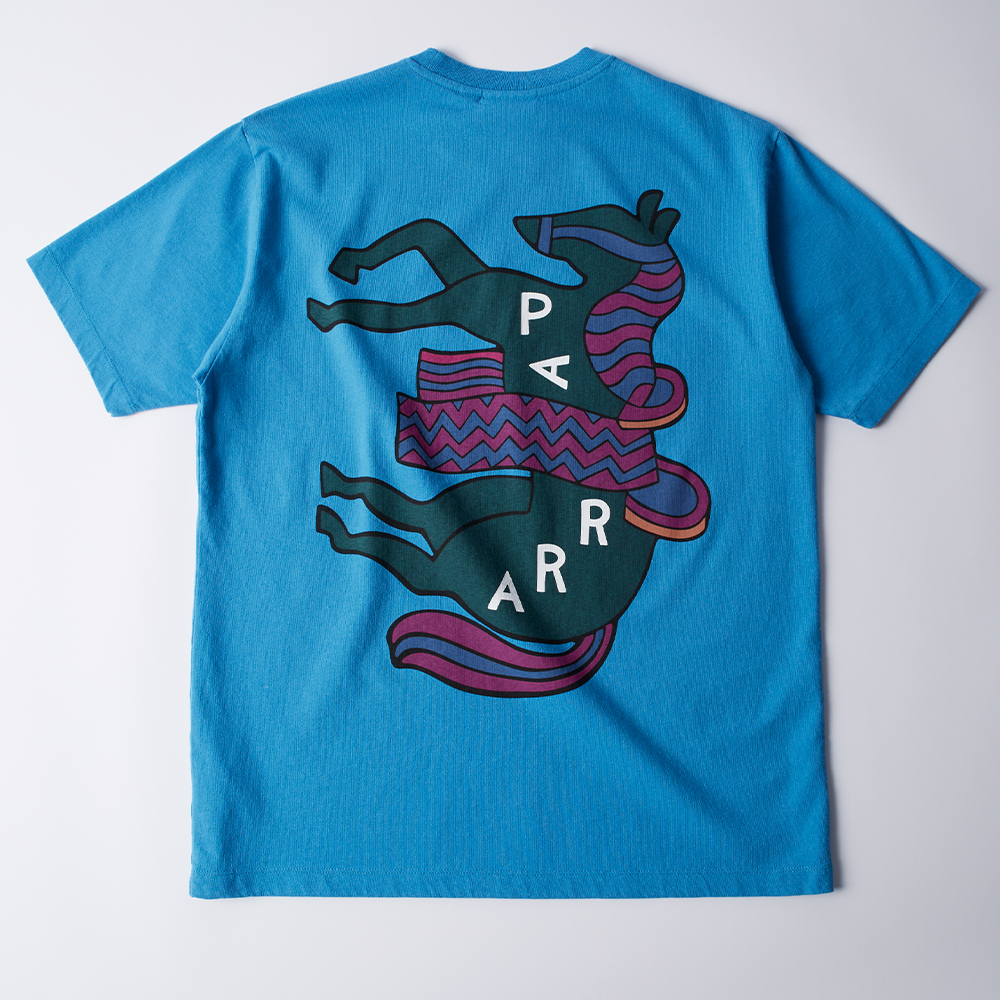 By Parra Fancy Horse T-Shirt - Azure Blue