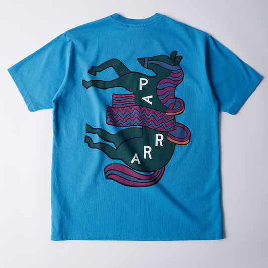 By Parra Fancy Horse T-Shirt - Azure Blue