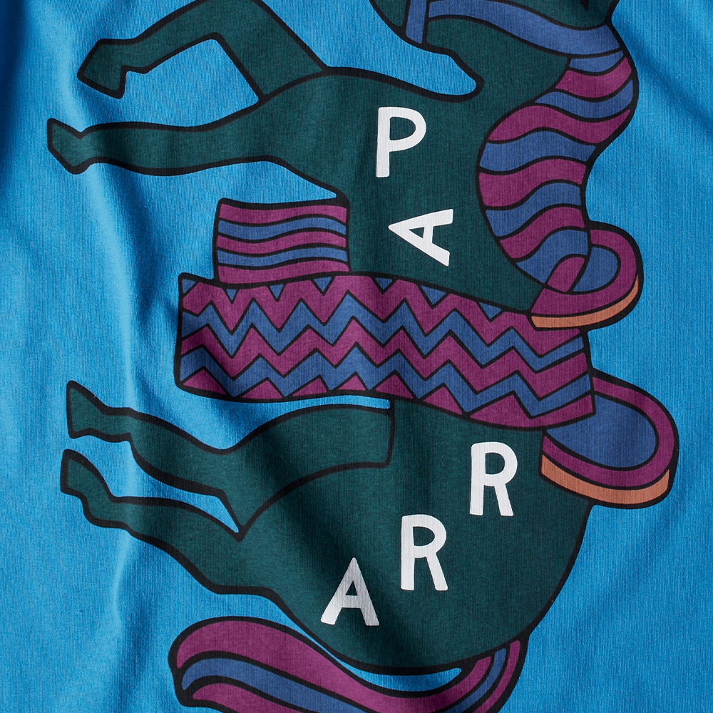 By Parra Fancy Horse T-Shirt - Azure Blue