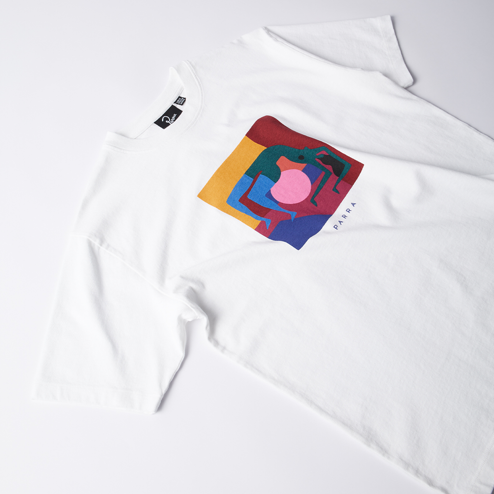 By Parra Yoga Balled T-Shirt - White