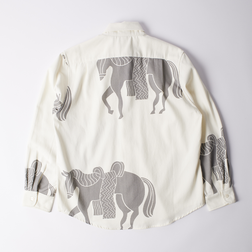 By Parra Repeated Horse Shirt - Off White