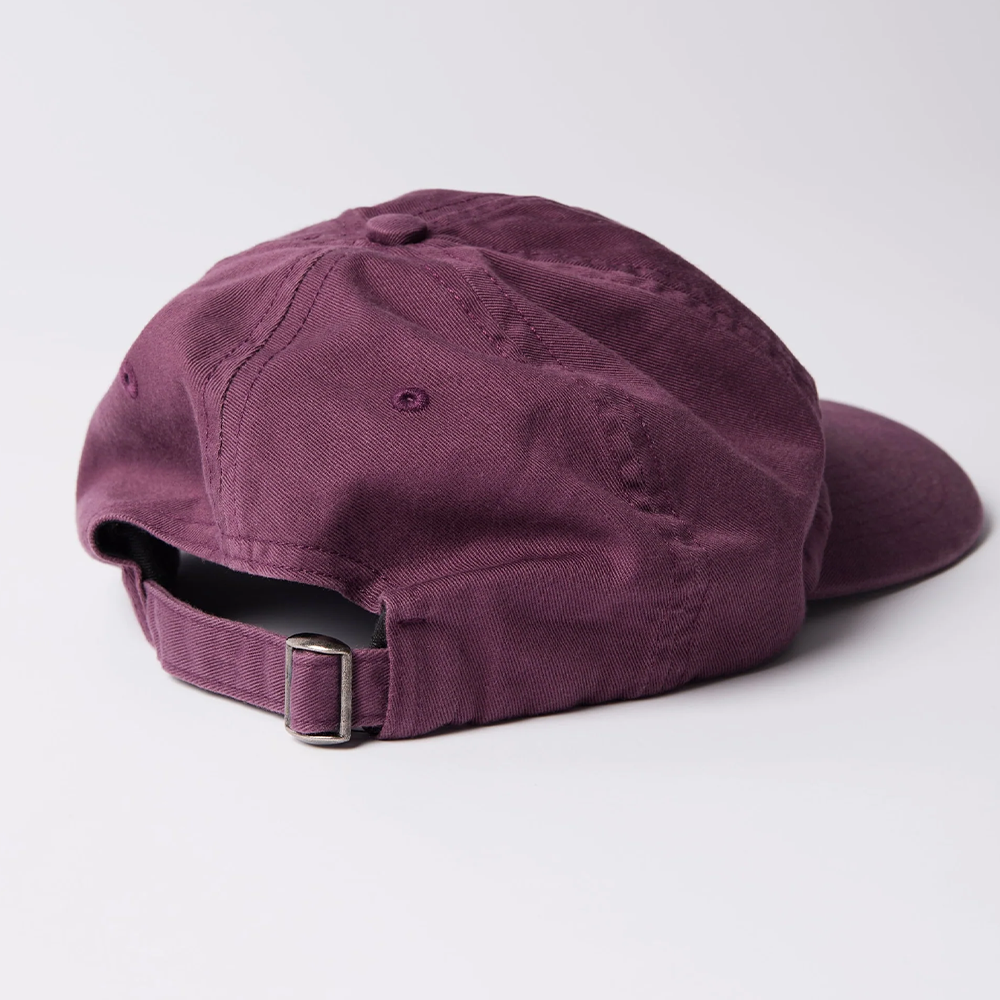 By Parra Script Logo 6 Panel Hat - Dark Violet