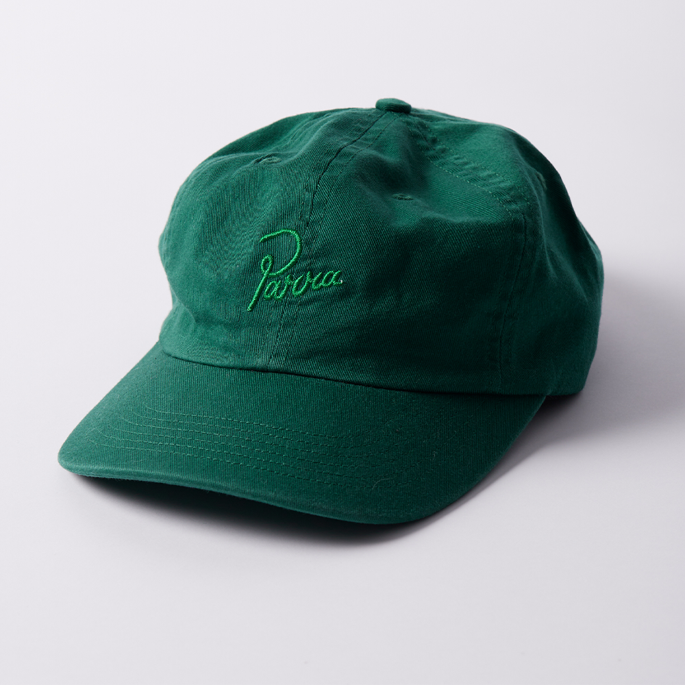 By Parra Script Logo 6 Panel Hat - Castleton Green