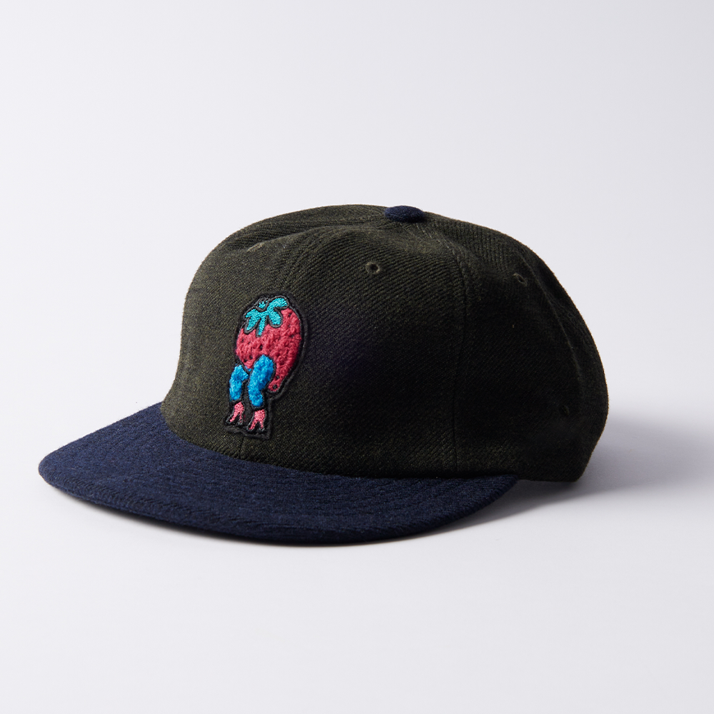 By Parra Stupid Strawberry 6P Hat - Hunter Green