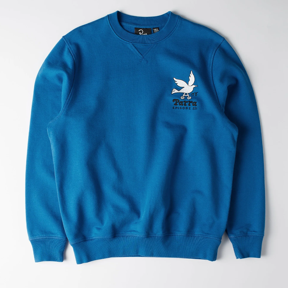 By Parra Wheel Chested Bird Crew Sweat - Blue