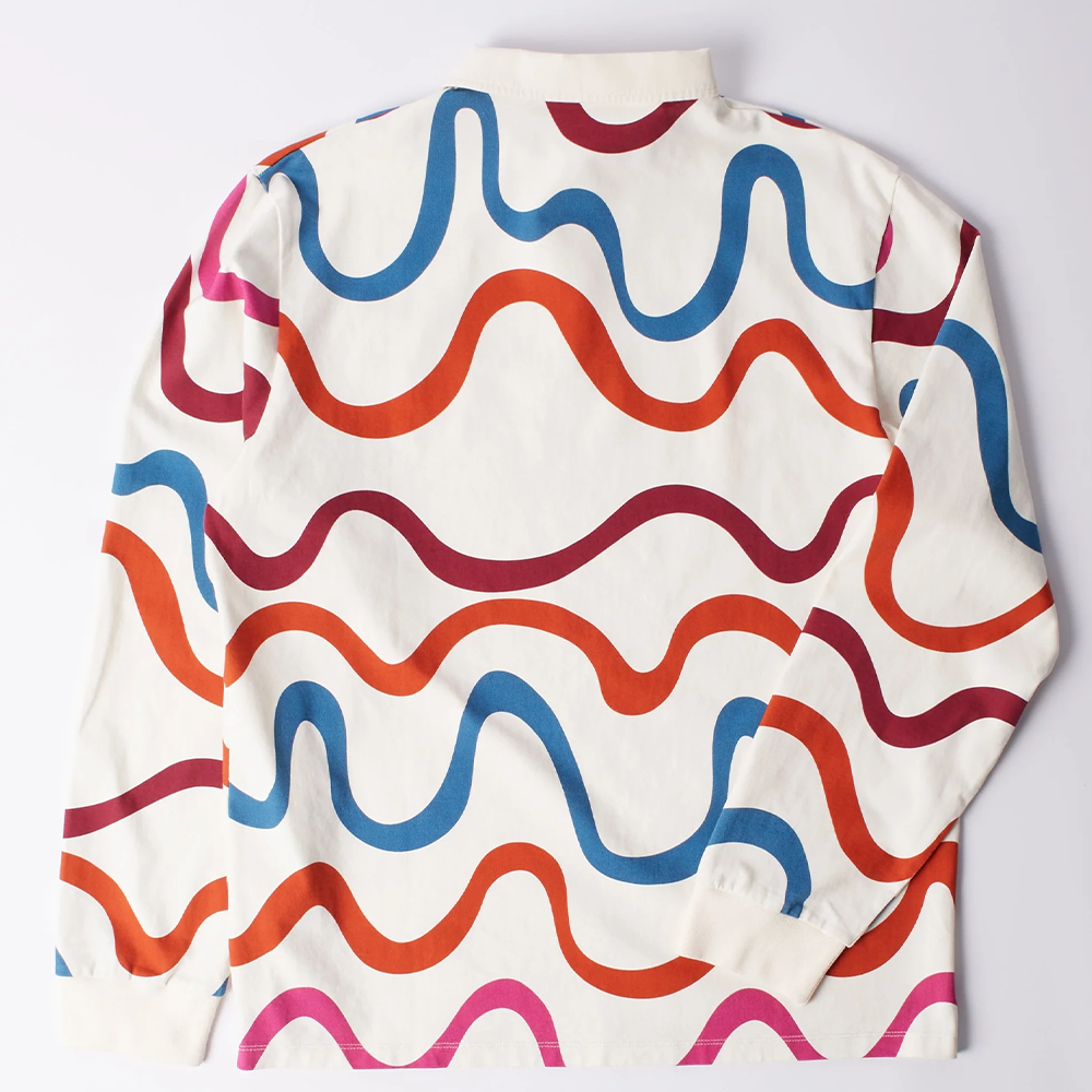 By Parra Colored Soundwave Polo Shirt - Off White