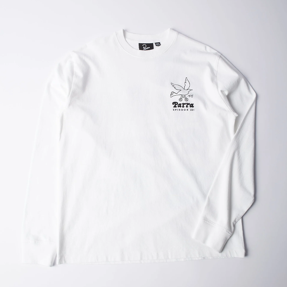 By Parra Chair Pencil LS T-Shirt - White