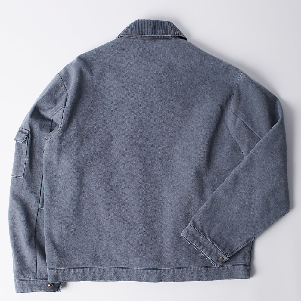 By Parra Twilled Bird Wheel Jacket - Washed Blue