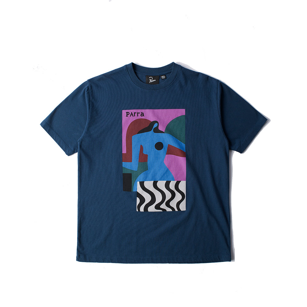 By Parra Distortion Table T-Shirt - Navy Blue