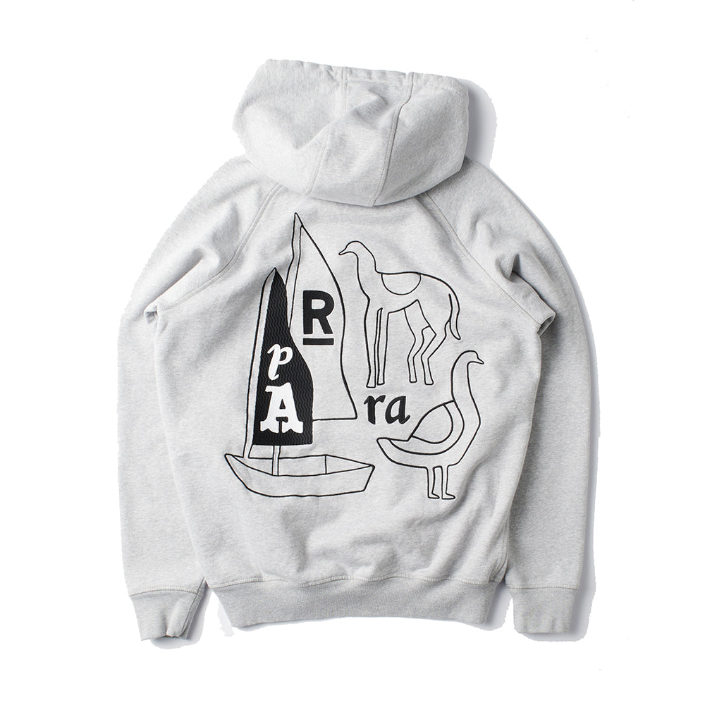 By Parra The Riddle Hooded Sweat - Heather Grey