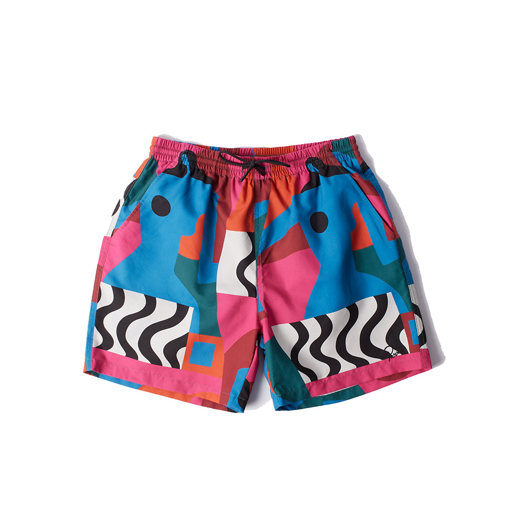 By Parra Distorted Water Swim Shorts - Multi