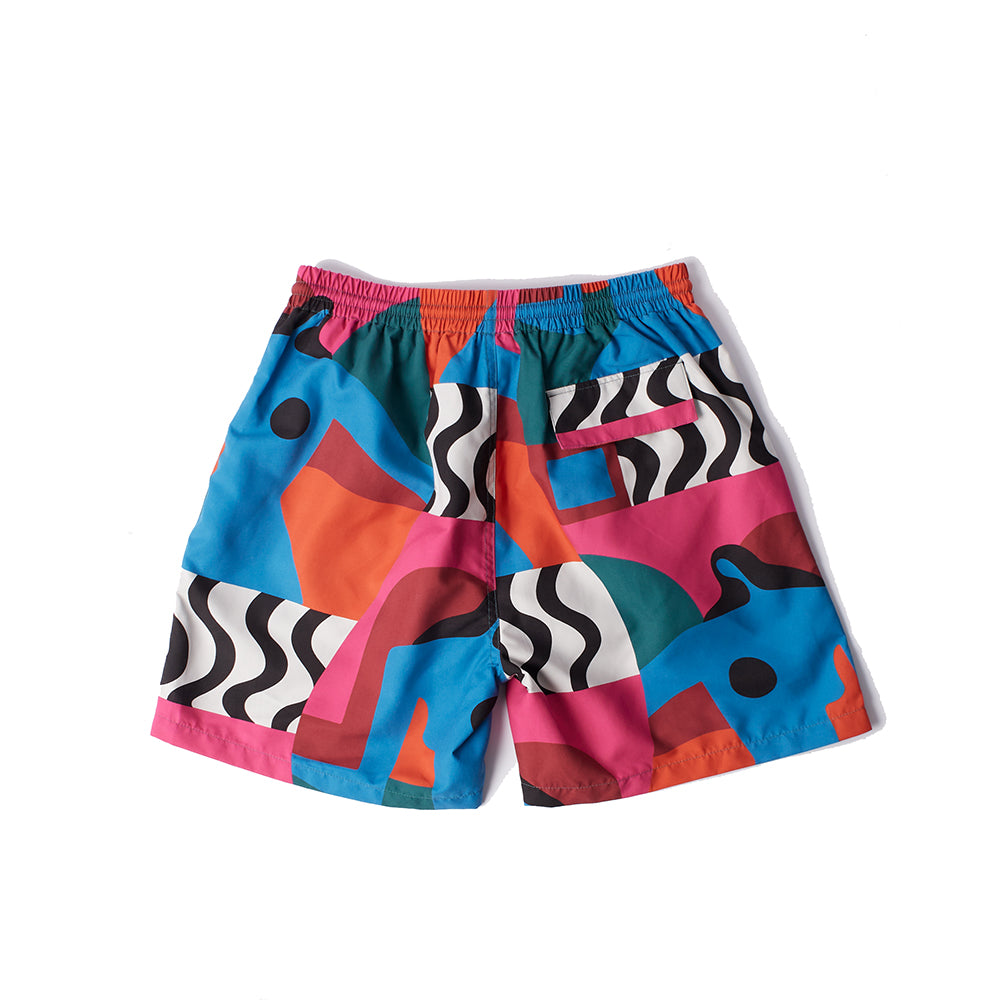 By Parra Distorted Water Swim Shorts