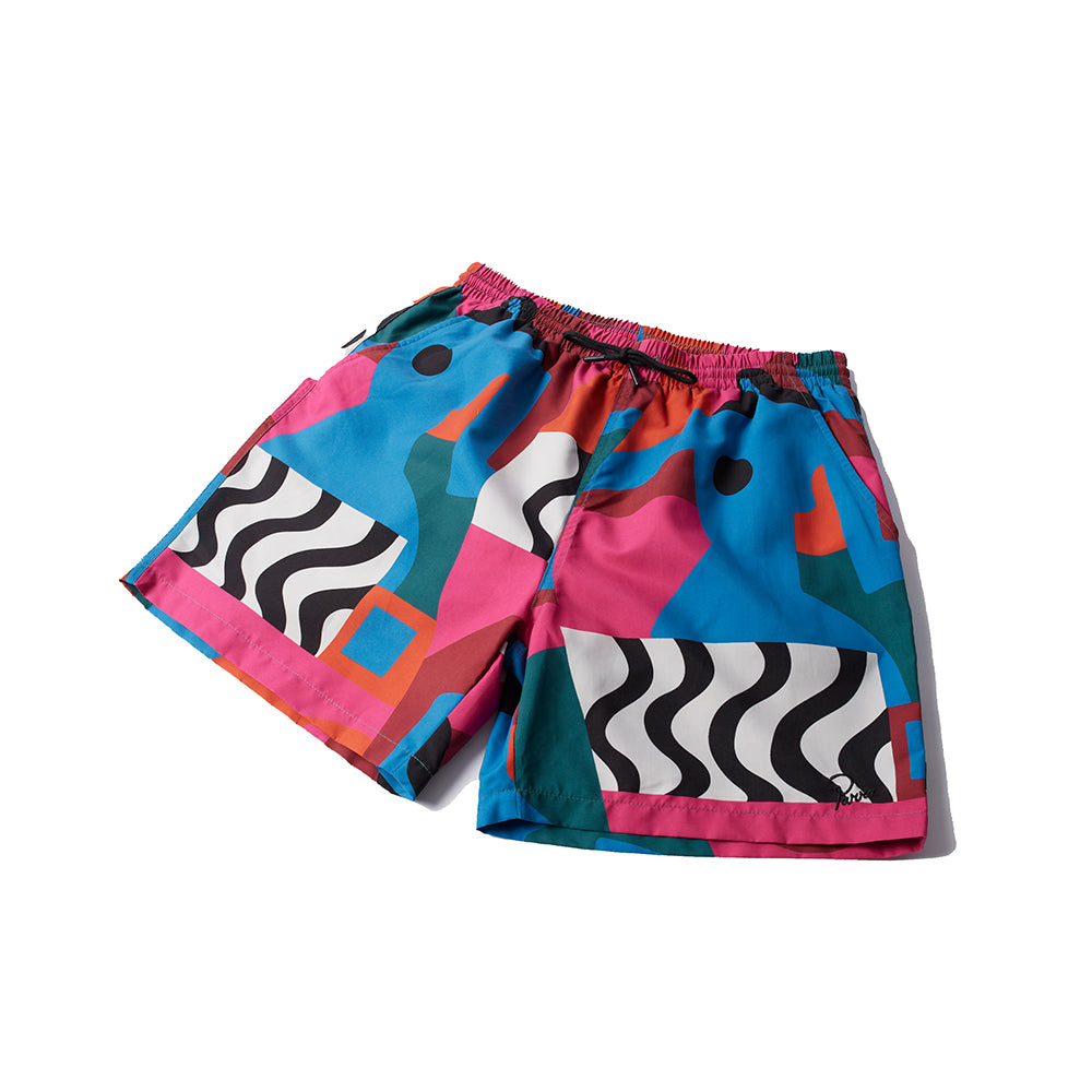 By Parra Distorted Water Swim Shorts