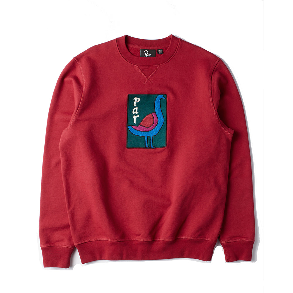 By Parra The Great Goose Crew Sweat - Beet Red