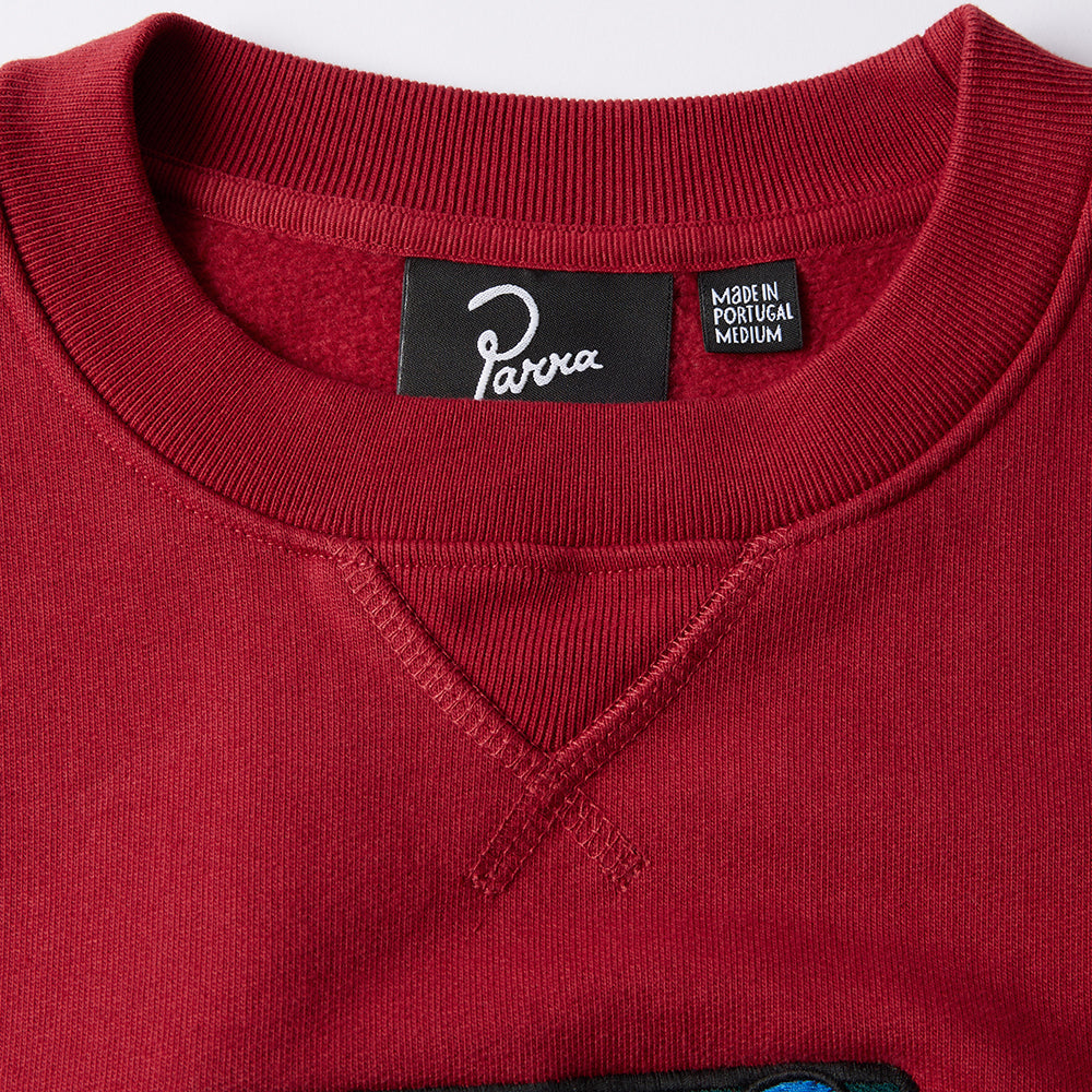 By Parra The Great Goose Crew Sweat - Beet Red