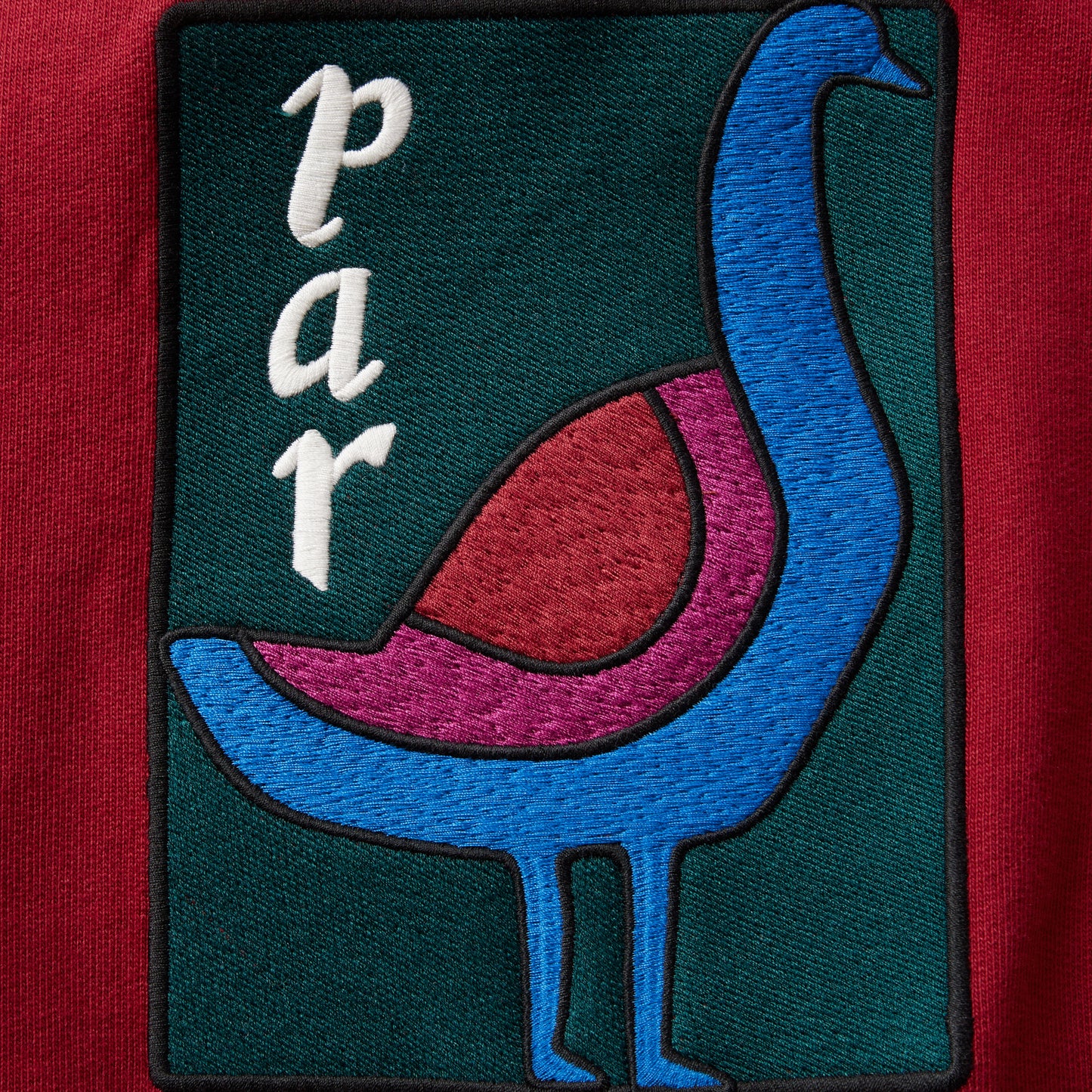 By Parra The Great Goose Crew Sweat - Beet Red