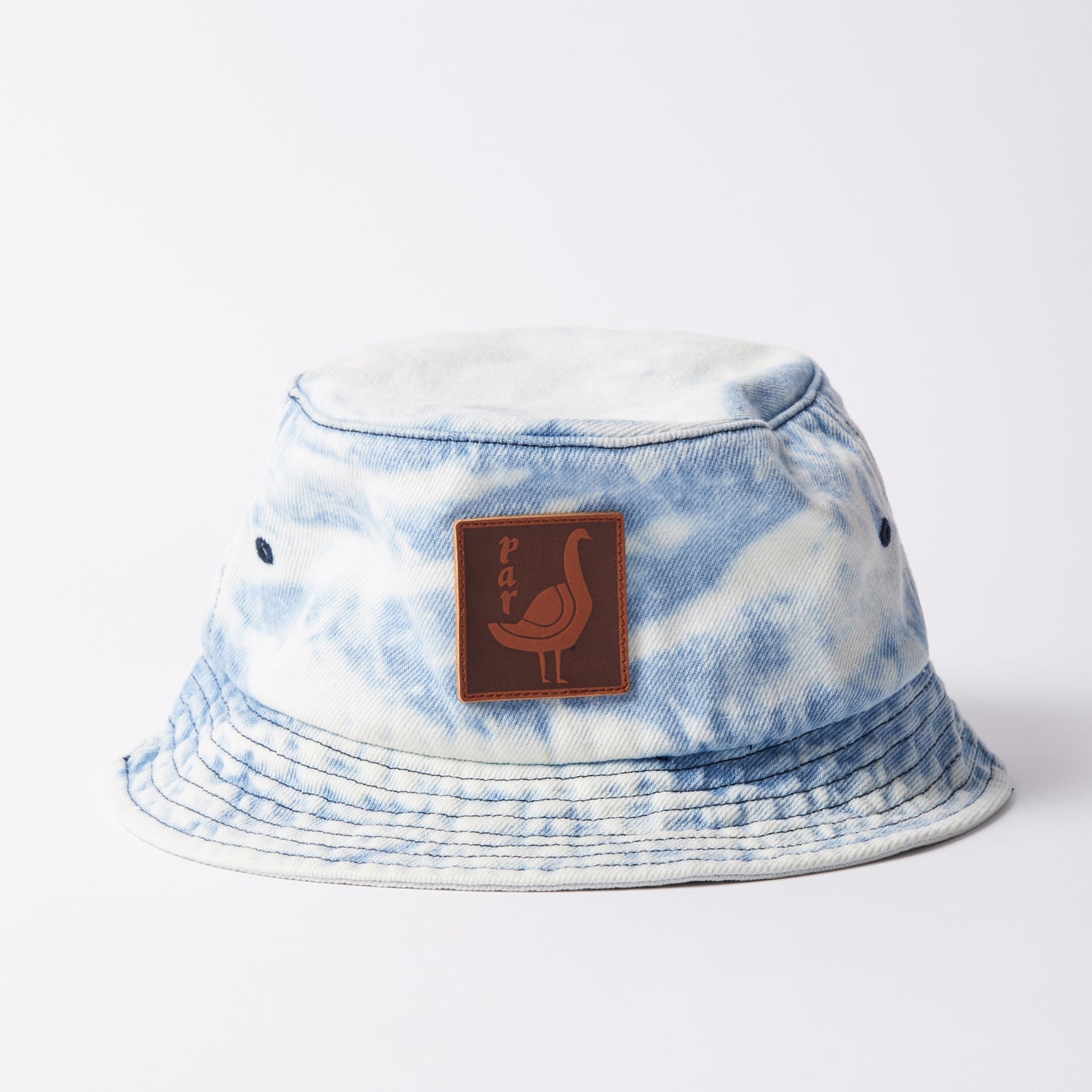 By Parra The Great Goose Bucket Hat - Washed Light Blue