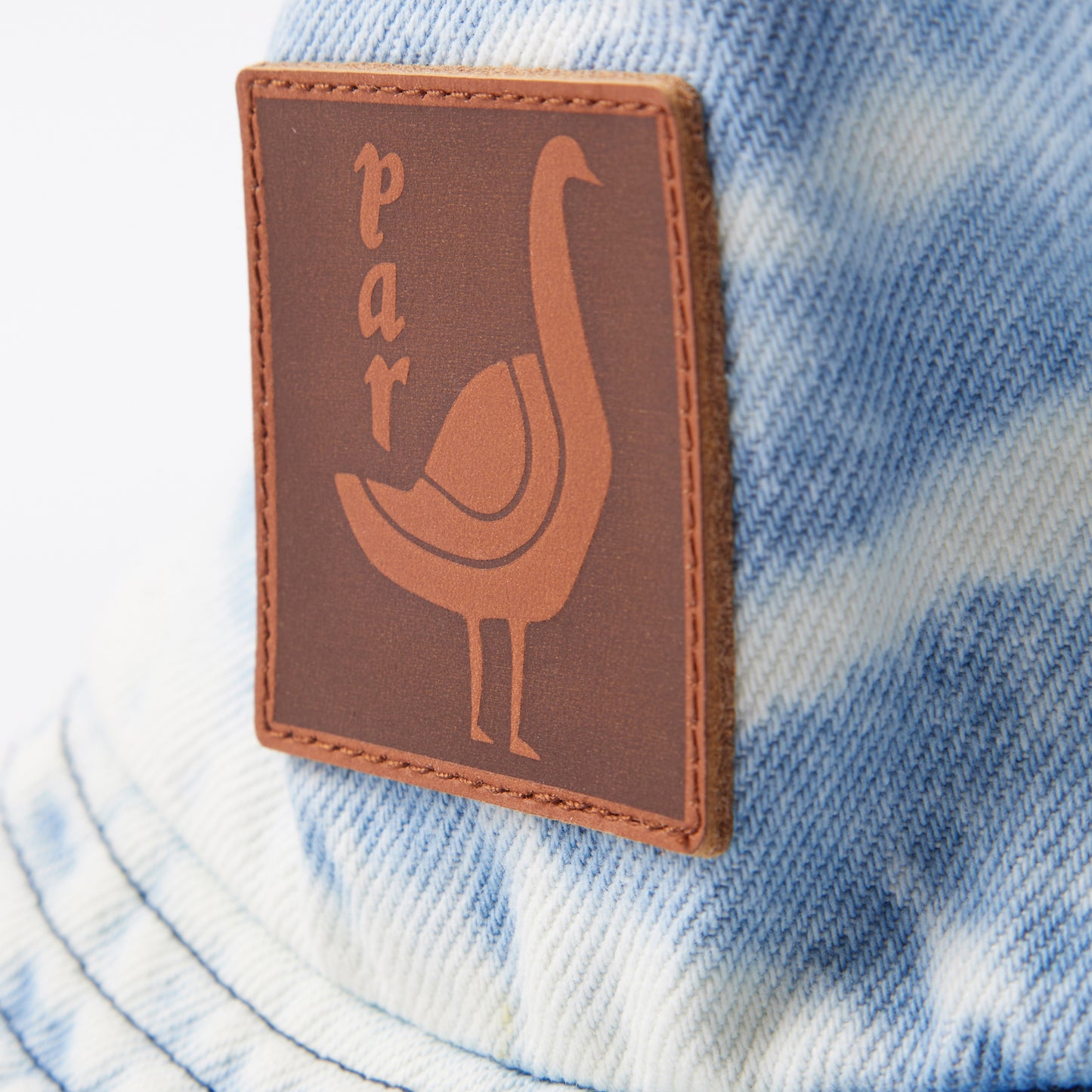 By Parra The Great Goose Bucket Hat - Washed Light Blue