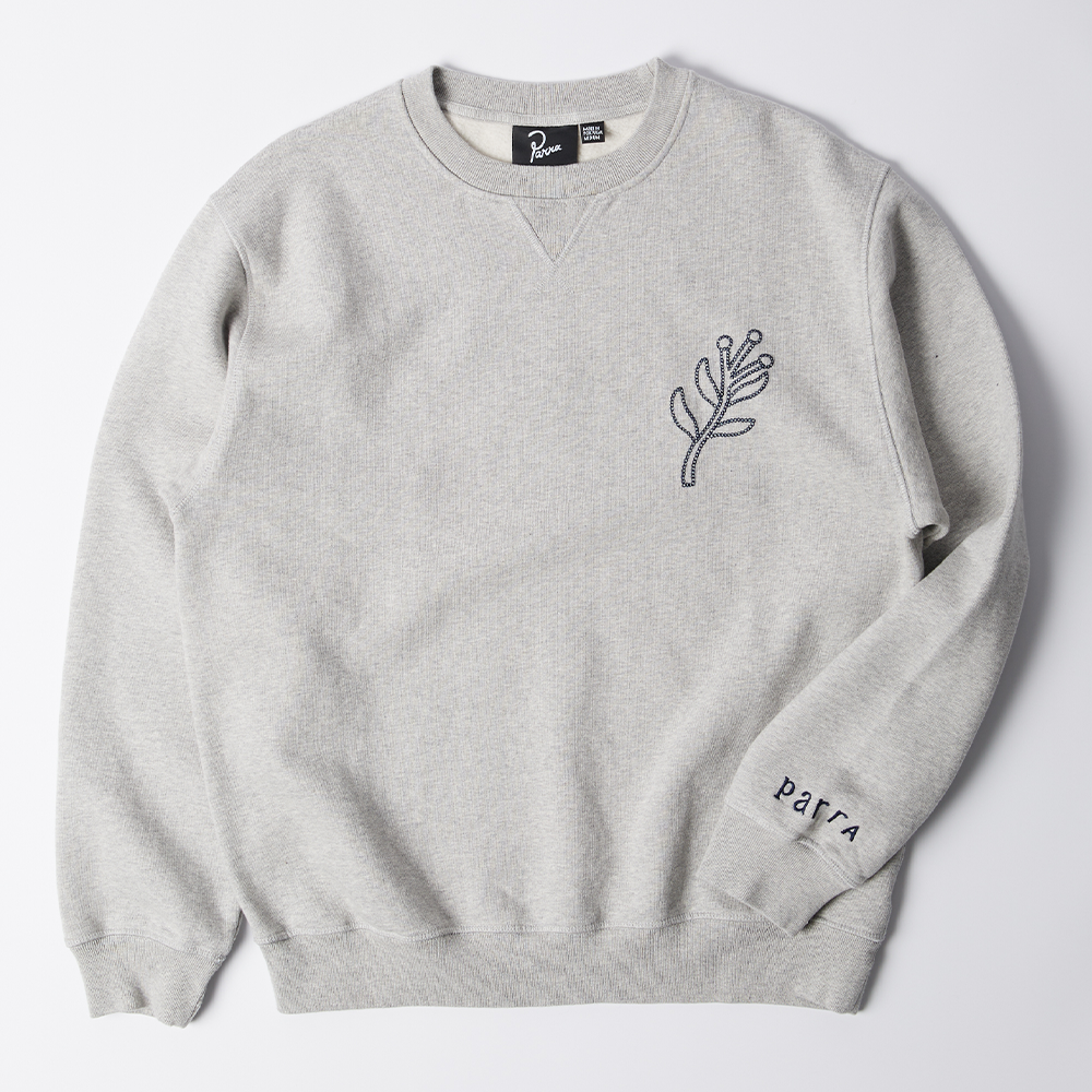 By Parra Duck Attack Crew Sweat - Heather Grey