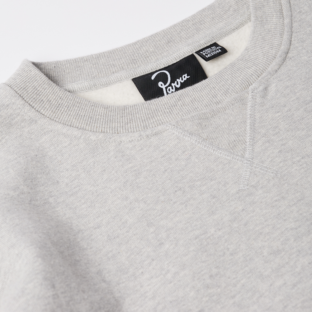 By Parra Duck Attack Crew Sweat - Heather Grey