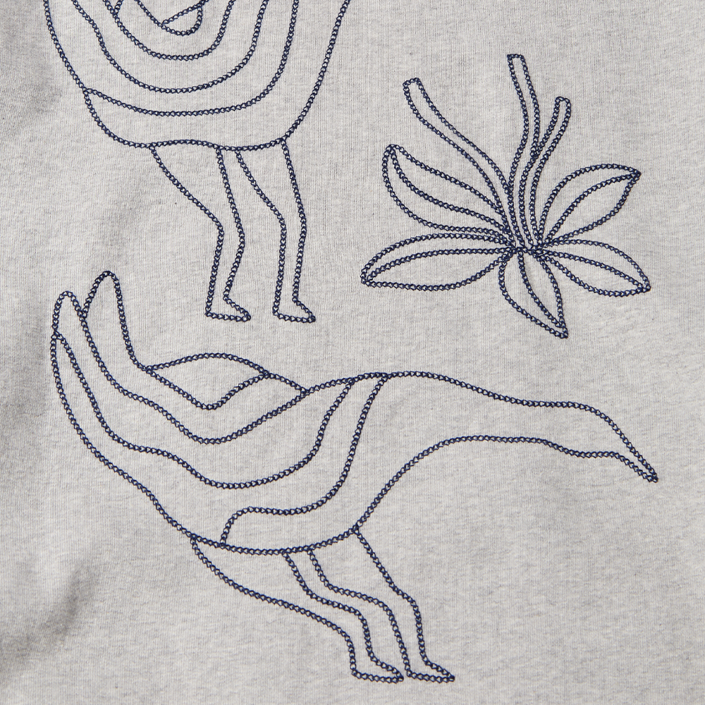 By Parra Duck Attack Crew Sweat - Heather Grey