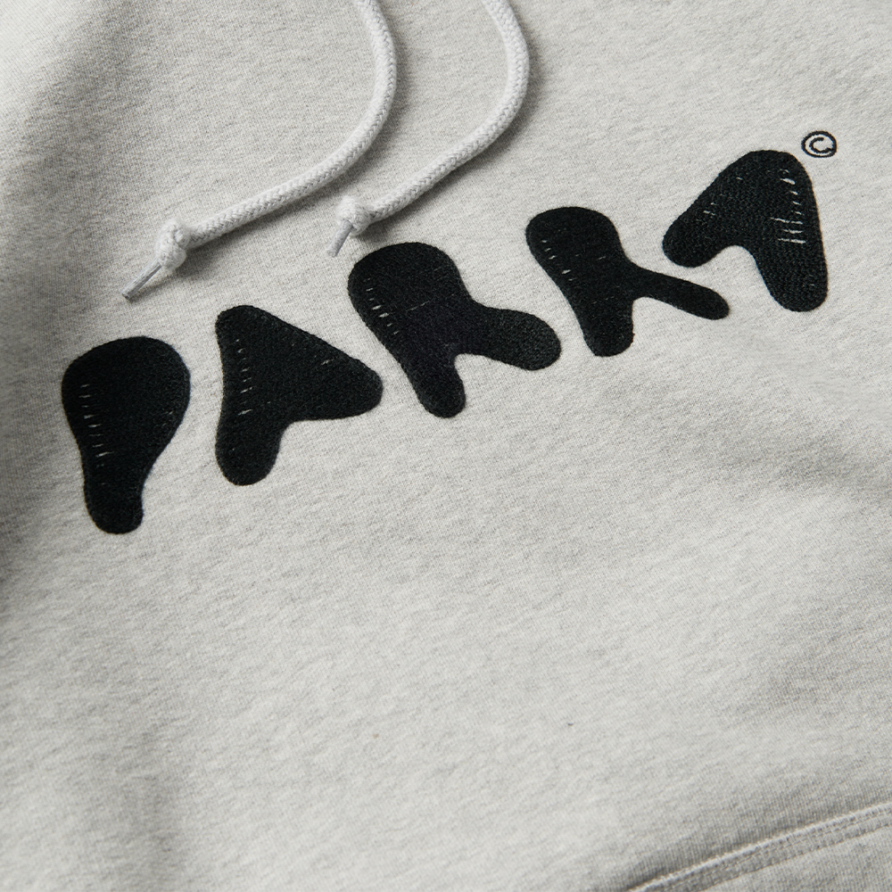 By Parra Blob Logo Hooded Sweat - Heather Grey