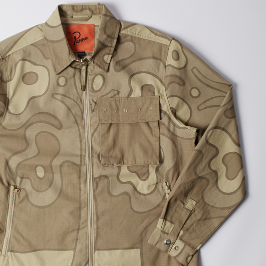 By Parra Fruit Tree Camo Shirt - Tan